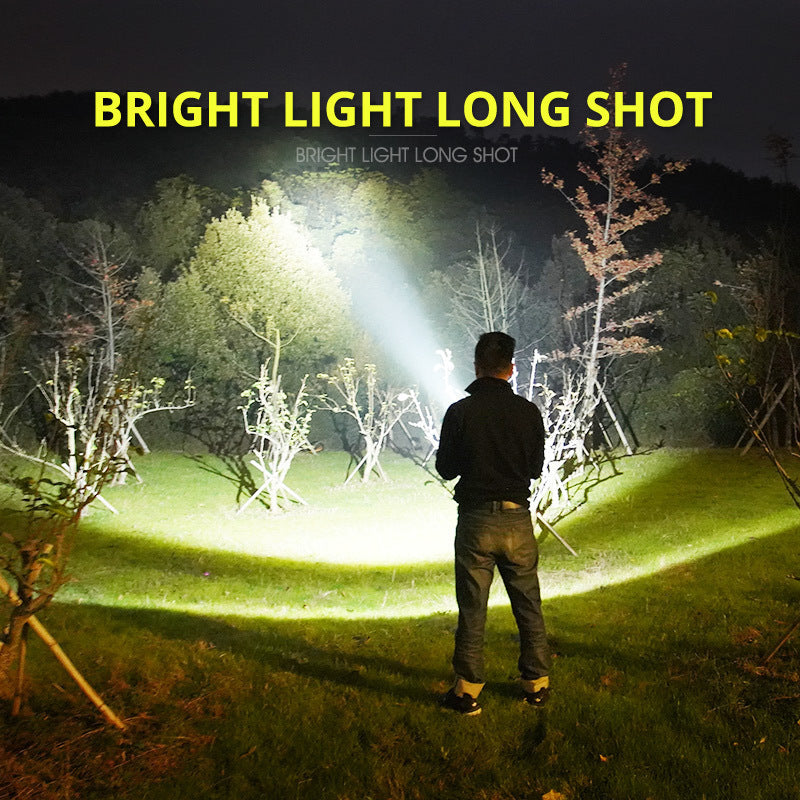 Strong Light Flashlight Rechargeable Ultra-Bright Long-Range LED Outdoor