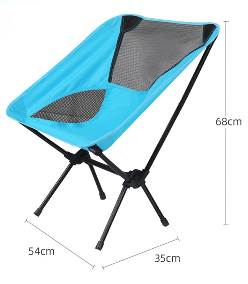 Ultralight Outdoor Folding Camping Chair Picnic Foldable Hiking Leisure Travel Beach Backpack Moon Chair Portable Fishing Chair - My Store