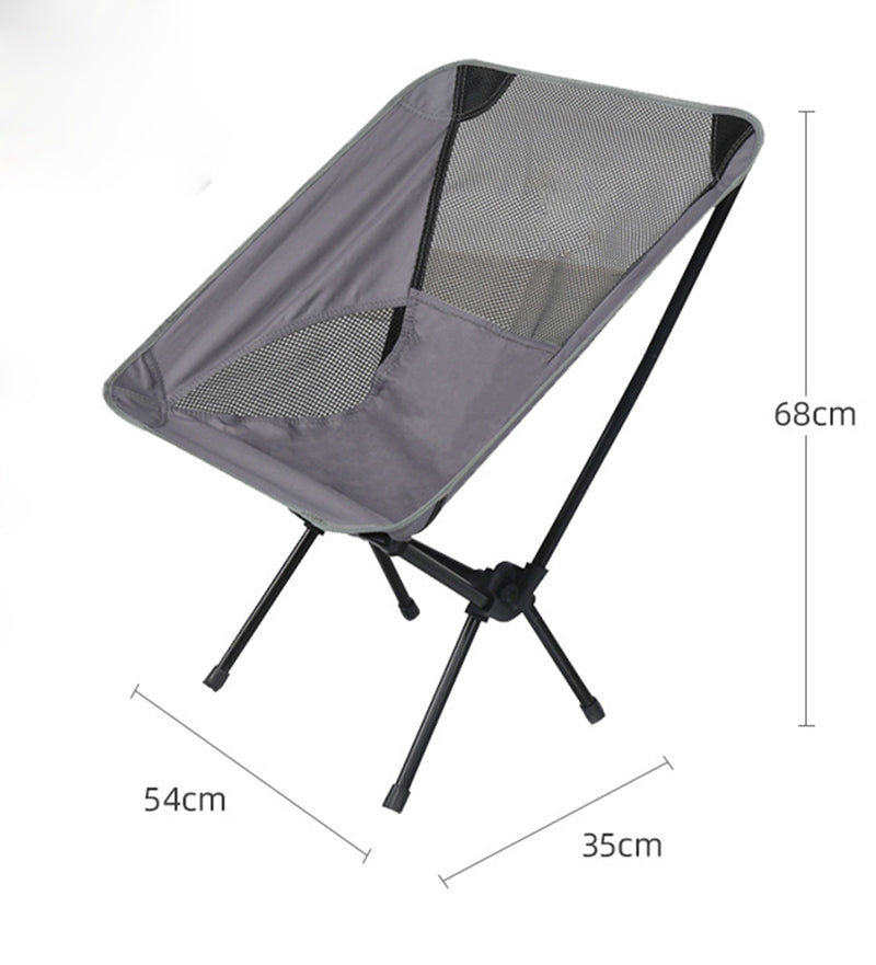 Ultralight Outdoor Folding Camping Chair Picnic Foldable Hiking Leisure Travel Beach Backpack Moon Chair Portable Fishing Chair - My Store