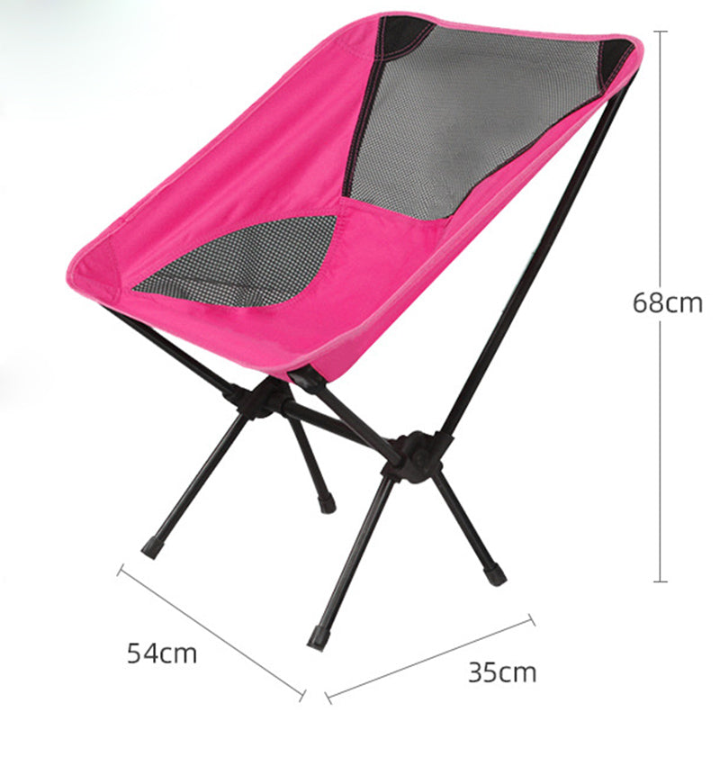 Ultralight Outdoor Folding Camping Chair Picnic Foldable Hiking Leisure Travel Beach Backpack Moon Chair Portable Fishing Chair - My Store