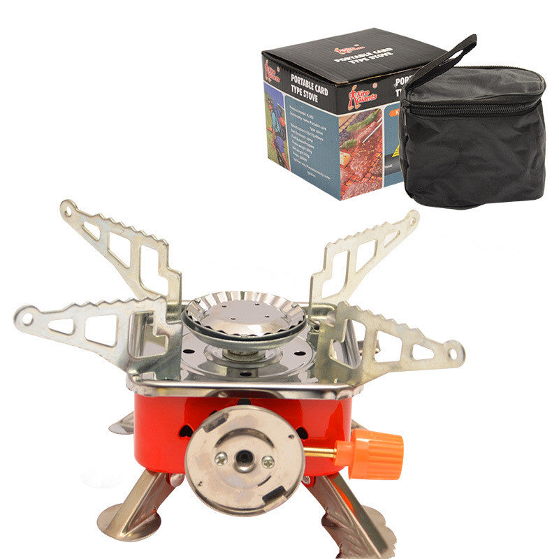 Outdoor Mini Small Square Stove Gas Stove Portable Folding Cassette Stove Camping Stove Picnic Cooker - My Store