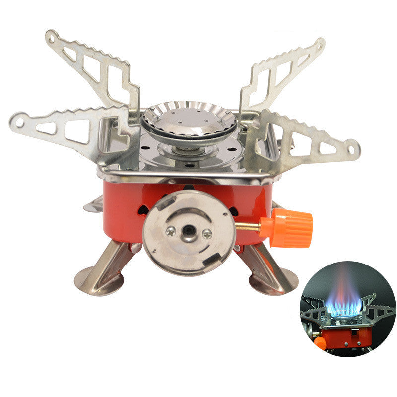 Outdoor Mini Small Square Stove Gas Stove Portable Folding Cassette Stove Camping Stove Picnic Cooker - My Store