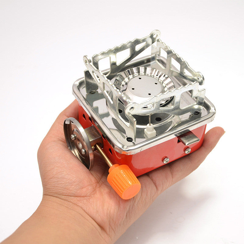 Outdoor Mini Small Square Stove Gas Stove Portable Folding Cassette Stove Camping Stove Picnic Cooker - My Store